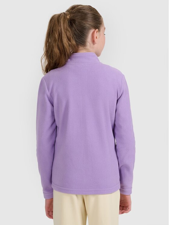 4F 4F Bluza BASIC+ Fioletowy Slim Fit