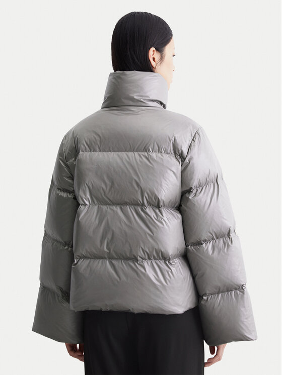 Marc O'Polo Marc O'Polo Пухено яке 409 0998 70351 Сив Oversize