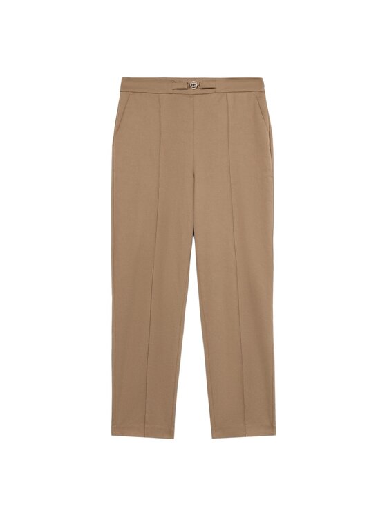 Oltre Oltre Pantaloni di tessuto P734R008768N002 Écru Regular Fit