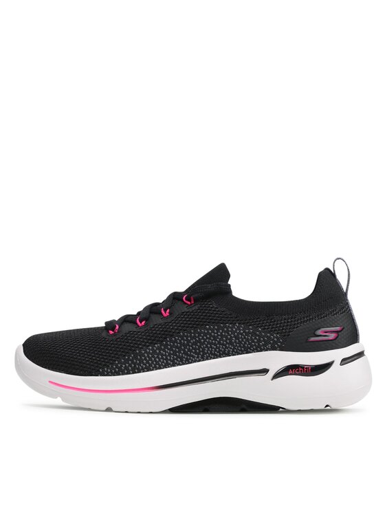 Skechers Skechers Sneakersy Go Walk Arch Fit 124863/BKHP Čierna