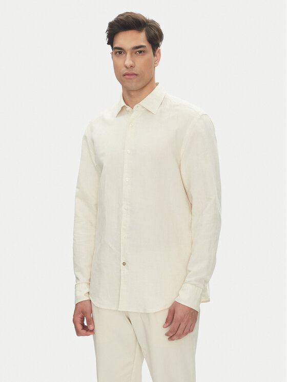 BOSS BOSS Košeľa C-Hal 50539531 Biela Casual Fit