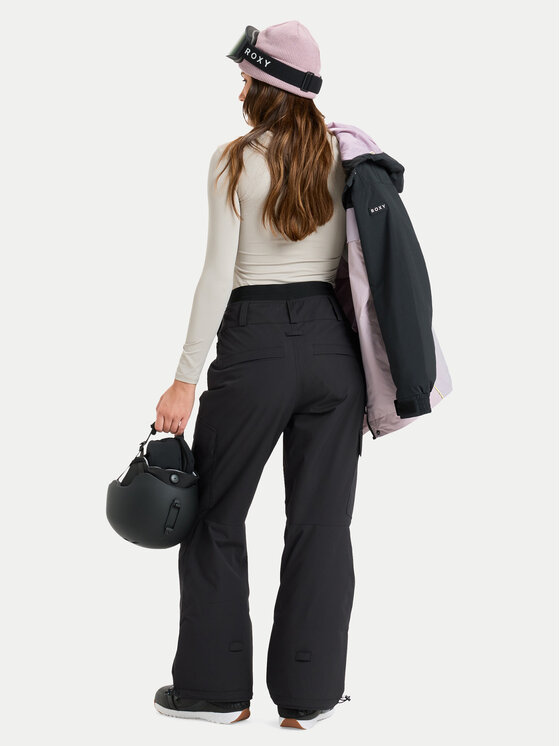 Roxy Roxy Snowboardové kalhoty Passive Lines ERJTP03293 Černá Regular Fit