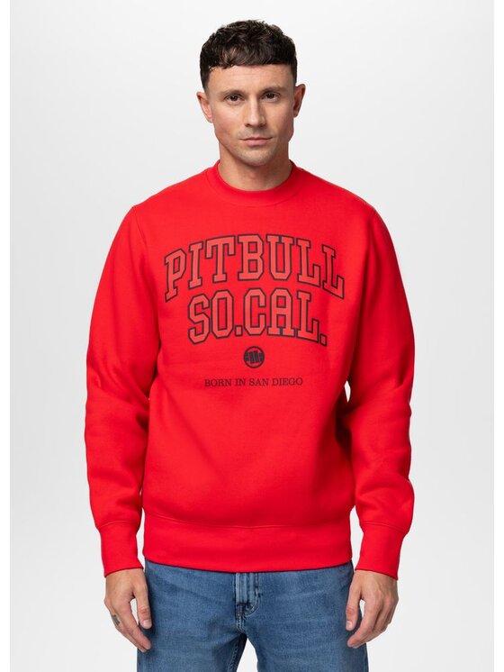 PITBULL PITBULL Bluza SO CAL Czerwony Regular Fit