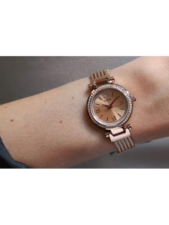 Guess Guess Zegarek W1009L3 Różowe złoto