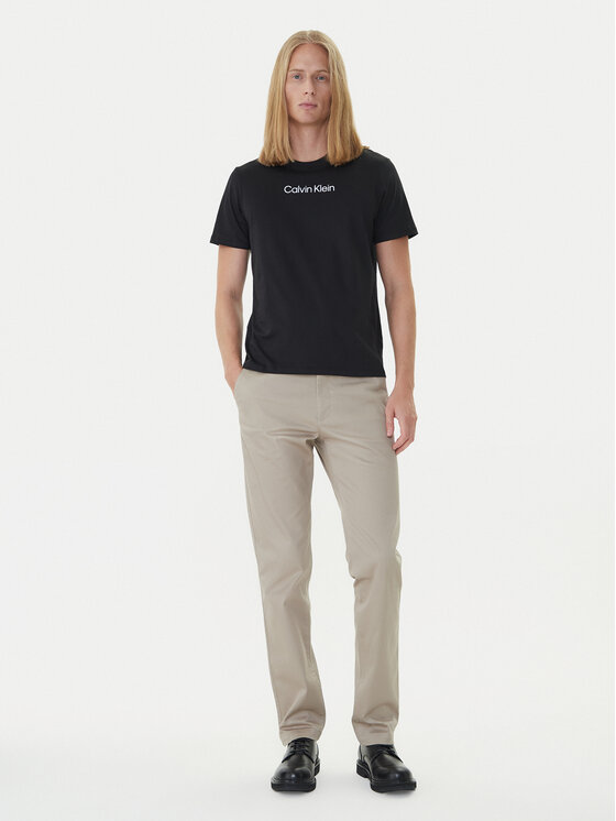 Calvin Klein Calvin Klein Póló Logo 30s LV04LD230G Fekete Relaxed Fit