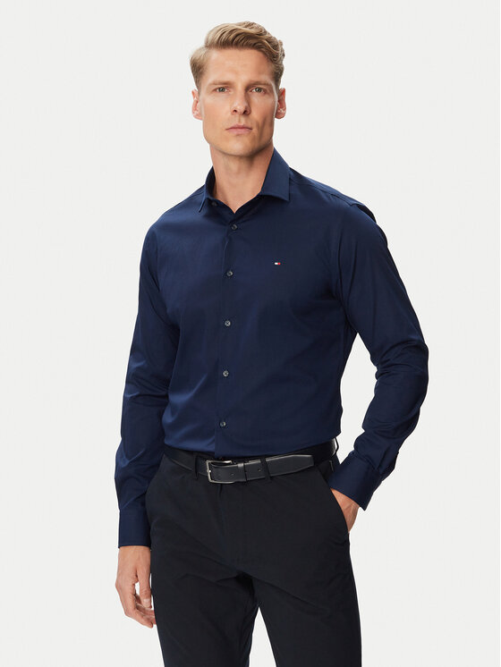 Tommy Hilfiger Tommy Hilfiger Πουκάμισο MW0MW45307 Σκούρο μπλε Regular Fit