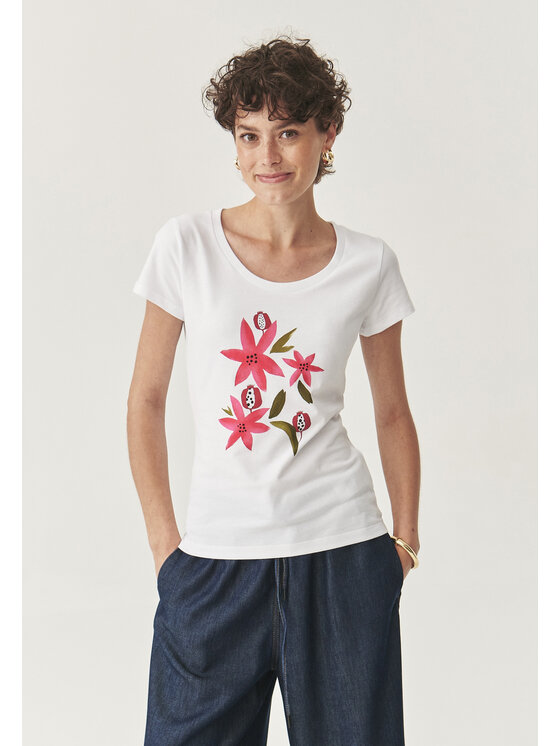 TATUUM Tatuum T-Shirt ANTONIA 1 Biały Fitted Fit