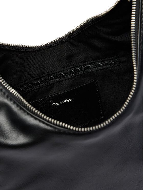 Calvin Klein Calvin Klein Kabelka Buckle Convertible Small Hobo LV04F3512G Černá