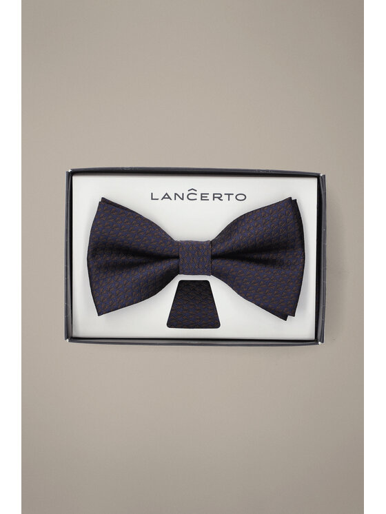 Lancerto Lancerto Komplet mucha i poszetka Mucha Granatowa MU090126000009 Granatowy