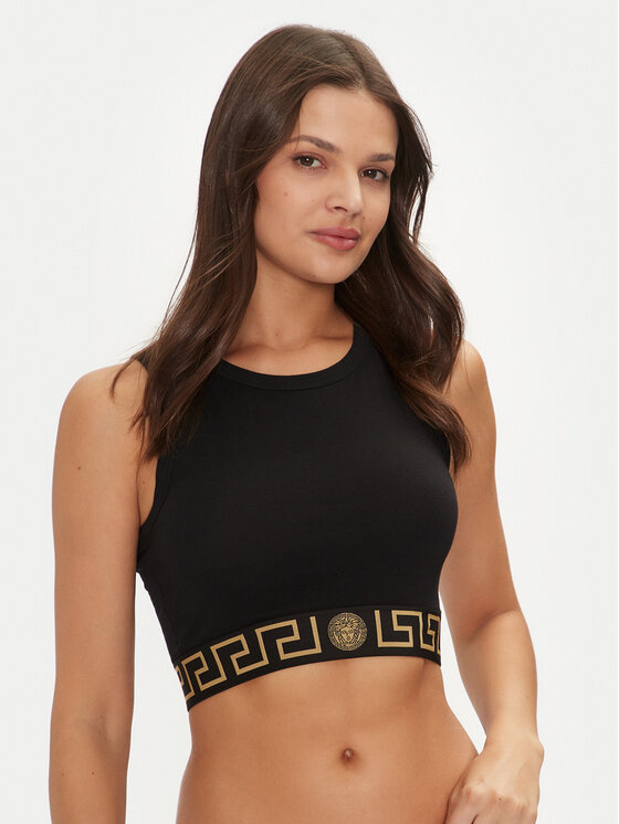Versace Versace Melltartó felső 1008598 1A10011 Fekete Slim Fit