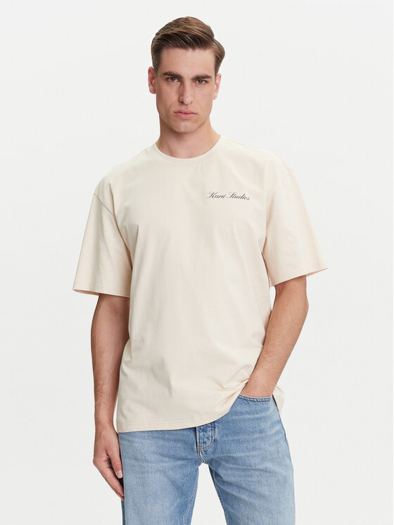 Karl Kani Karl Kani T-Shirt PD00005333 Beżowy Relaxed Fit
