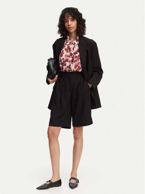 ACCESS FASHION ACCESS FASHION Bermudy 63-5115-183 Černá Relaxed Fit