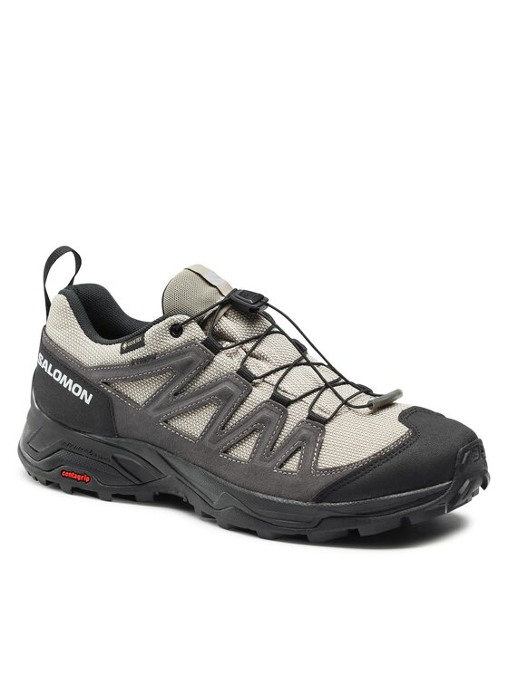 Salomon Salomon Туристически X Ward Leather GORE-TEX L47182100 Бежов
