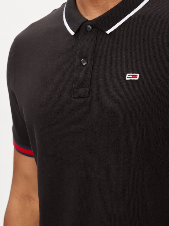 Tommy Jeans Tommy Jeans Polo Flag DM0DM12963 Μαύρο Regular Fit