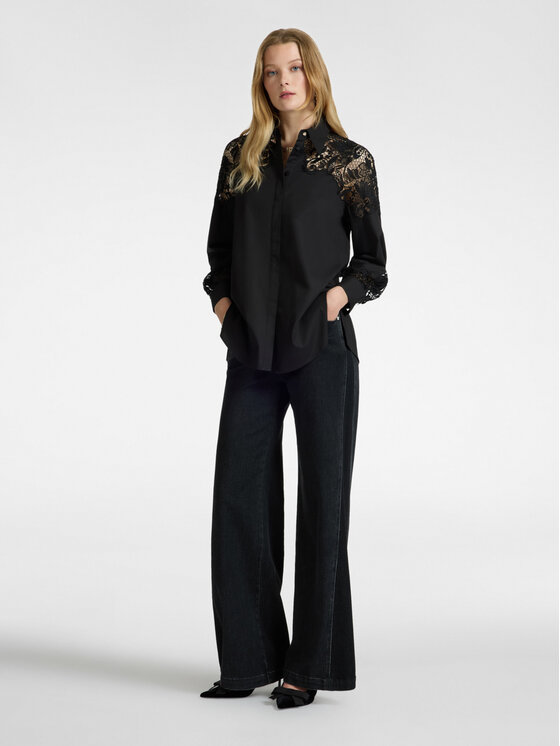 Elena Mirò Elena Mirò Camicia 5142P100201N033 Nero Over Fit