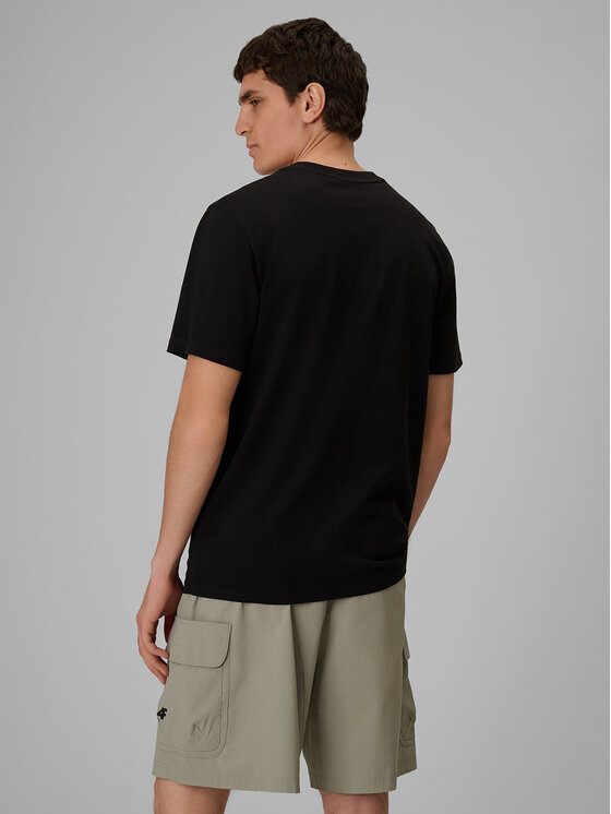 4F 4F T-Shirt TREKKING Czarny Regular Fit