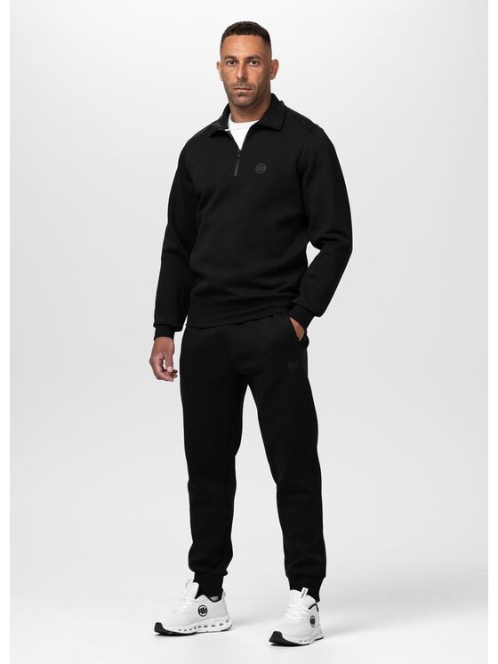 PITBULL PITBULL Bluza CHARGER SMALL LOGO Czarny Regular Fit