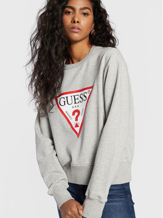 Guess Guess Суитшърт Original W2YQ16 KBA10 Сив Regular Fit