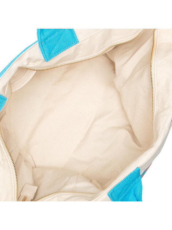 Guess Guess Дамска чанта Canvas Beach Bag E2GZ03 WO00F Син