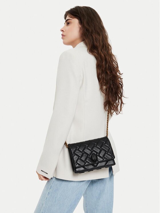 Kurt Geiger Kurt Geiger Torebka Mini Kensington Flap 9594509109 Czarny