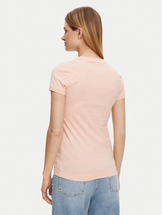 Guess Guess T-Shirt W2YI44 J1314 Πορτοκαλί Slim Fit