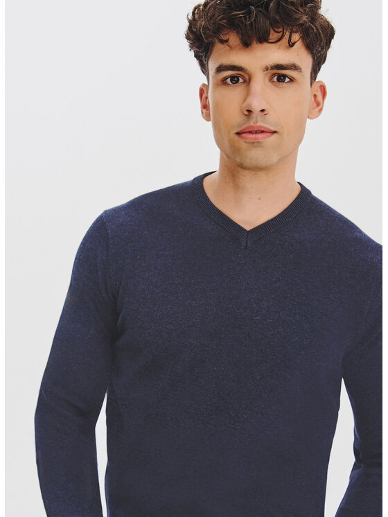 Pako Lorente Pako Lorente Sweter P25WB-2X-027 Granatowy Classic Fit