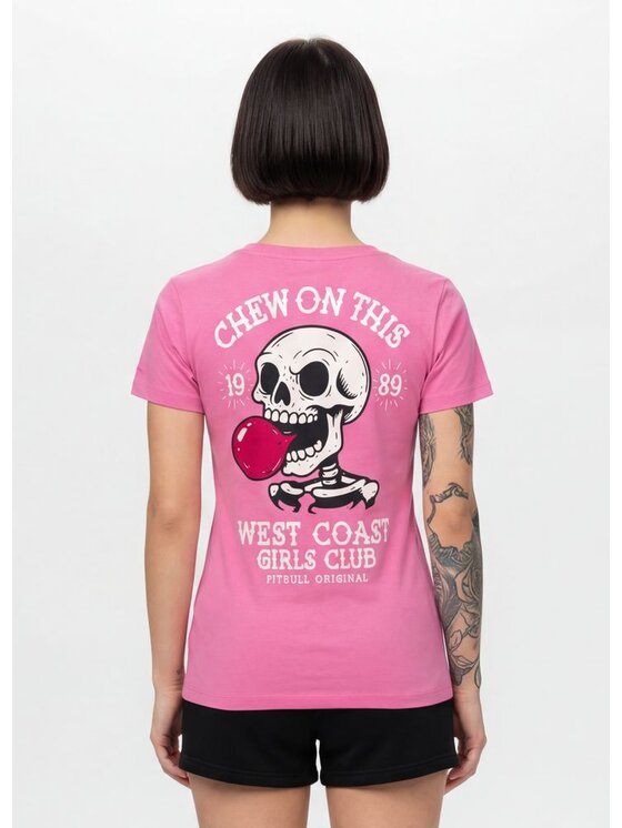 PITBULL PITBULL T-Shirt CHEW ON THIS Różowy Regular Fit
