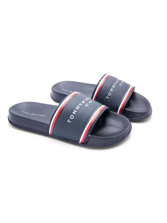 Tommy Hilfiger Tommy Hilfiger Klapki T3BO-30988-0193X379 Granatowy