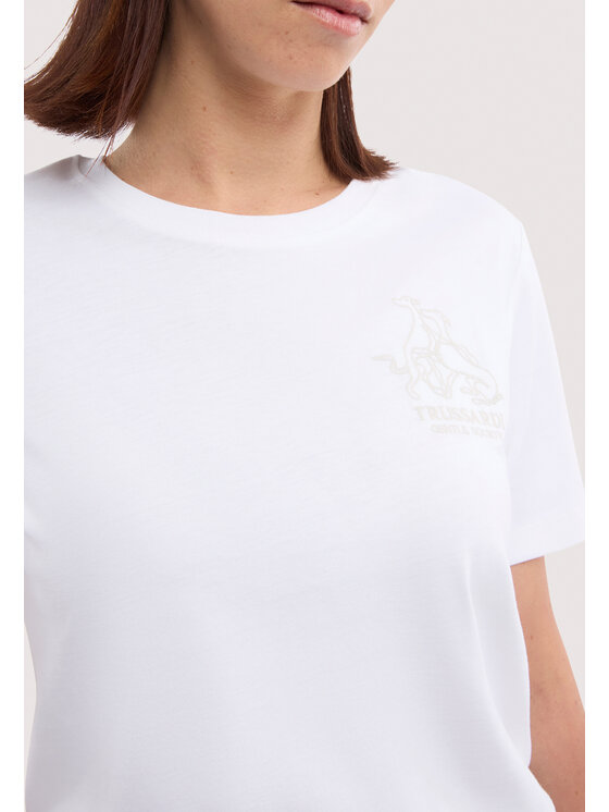 Trussardi Trussardi T-Shirt G1156000243N001 Biały Regular Fit