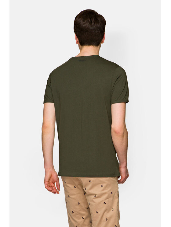 Lancerto Lancerto T-Shirt Daniel TS124121000032 Zielony Regular Fit