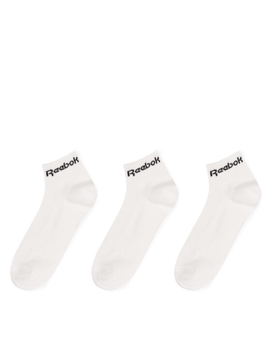 Reebok Zestaw 3 par niskich skarpet unisex ACT CORE ANKLE SOCK GH8167 Biały