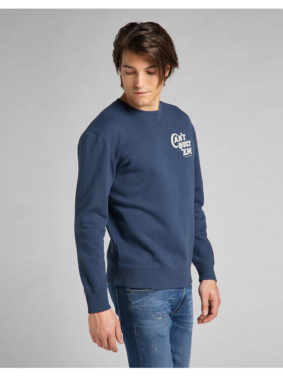 Lee Lee Felpa CAN`T BUST `EM SWS Blu Regular Fit