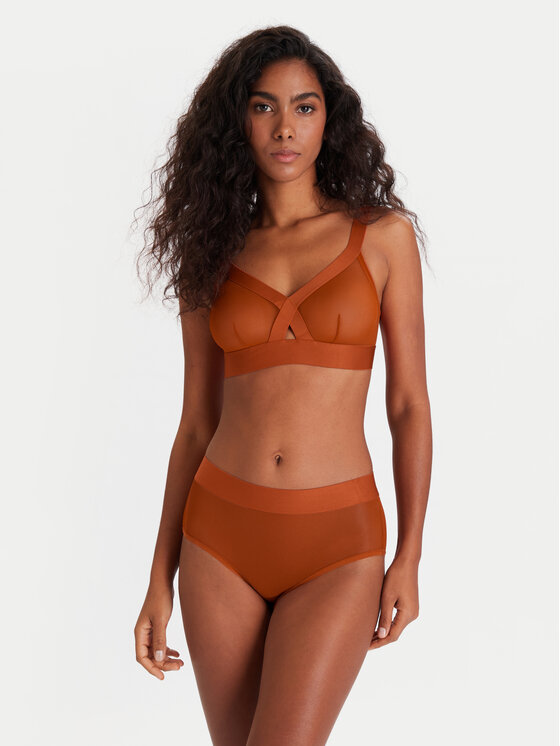 DKNY DKNY Grudnjak bez žice DK4084 Smeđa