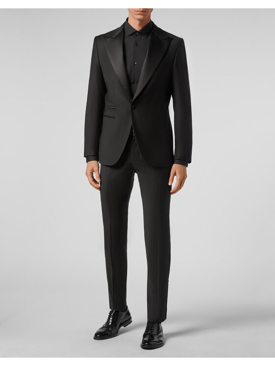 PHILIPP PLEIN PHILIPP PLEIN Marynarka 521 Czarny Regular Fit