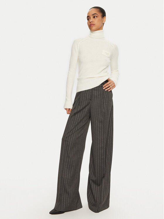 Liu Jo Liu Jo Rollkragenpullover WF4363 MA49P Écru Regular Fit