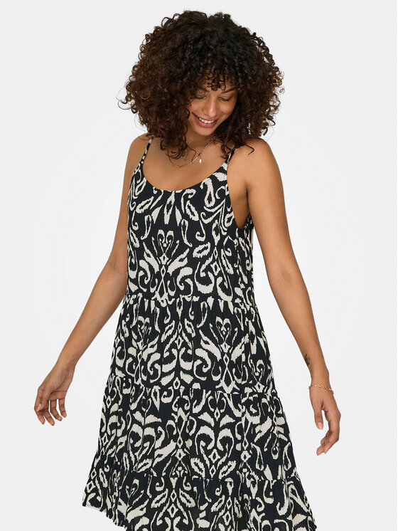 ONLY ONLY Rochie de vară Maj 15218451 Negru Regular Fit