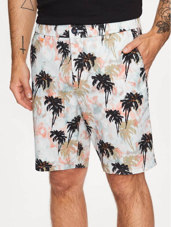 BOSS Boss Stoffshorts 50489123 Blau Regular Fit