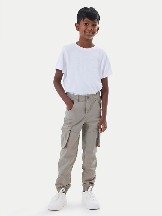 NAME IT NAME IT Riidest püksid Ryan 13151735 Beež Regular Fit