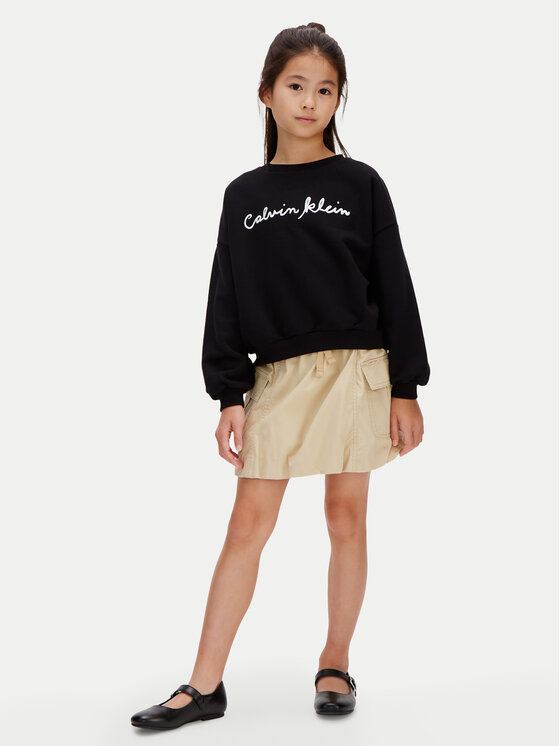 Calvin Klein Jeans Calvin Klein Jeans Mikina LVCKSJB25G Černá Relaxed Fit