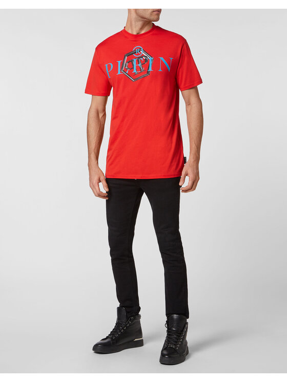 PHILIPP PLEIN PHILIPP PLEIN Tričko 115 Červená Regular Fit