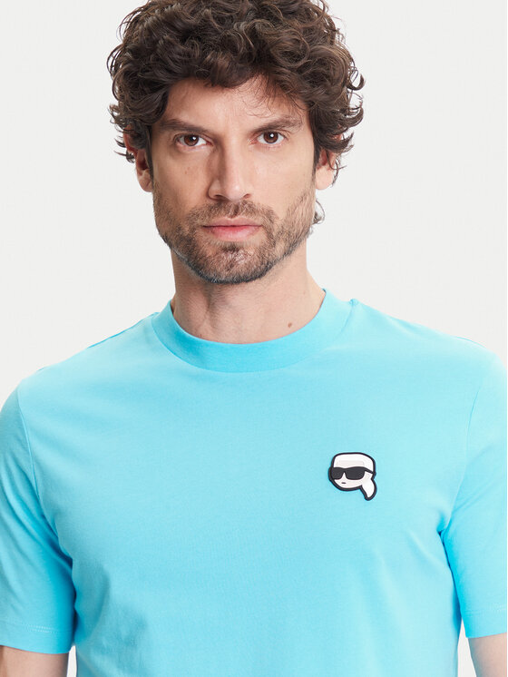 KARL LAGERFELD KARL LAGERFELD T-krekls 755710 552224 Zils Regular Fit