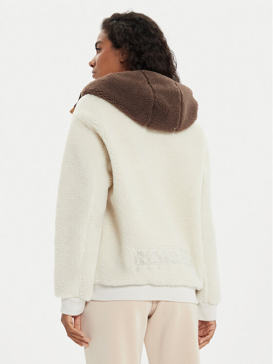 Napapijri Napapijri Флісовий реглан Seline NP0A4HYO Écru Relaxed Fit