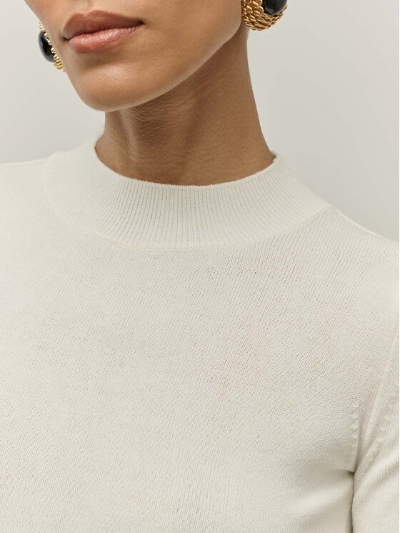 La Mania La Mania Top CAMILLA Biały Classic Fit