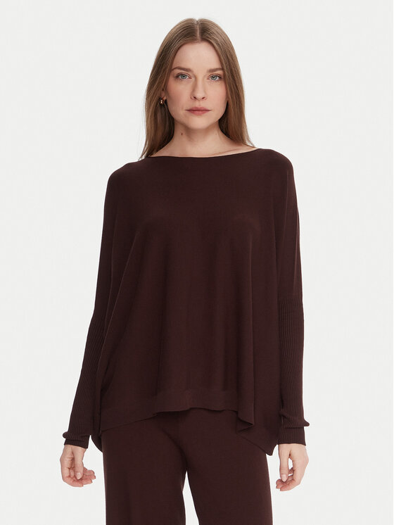 Kontatto Kontatto Sweater 3M0802C Barna Relaxed Fit
