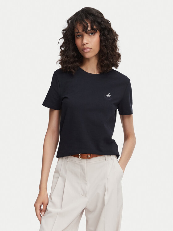 Beverly Hills Polo Club Tricou P-SS26W-TS516523 Bleumarin Regular Fit