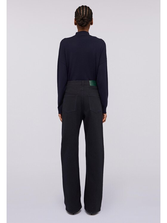 Trussardi Trussardi Pantaloni di tessuto P7009100284N034 Nero Over Fit