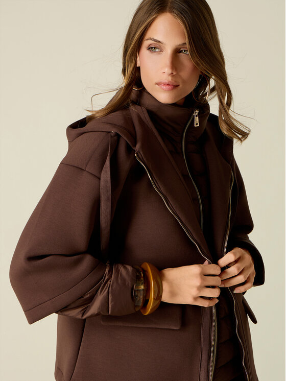 Oltre Oltre Cappotto invernale 8041R001343N032 Marrone Over Fit