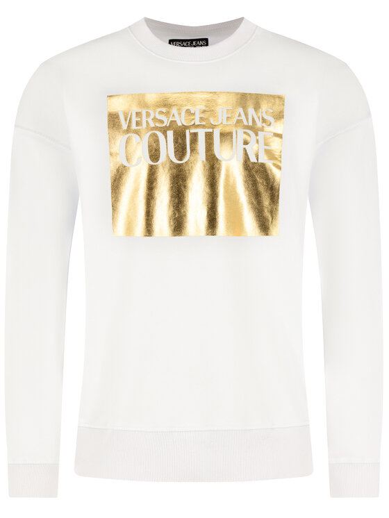 Versace Jeans Couture Versace Jeans Couture Sweatshirt B7GVA7TK Weiß Regular Fit