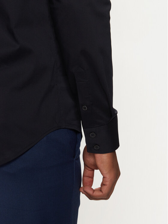 Guess Guess Košulja Sunset M1YH20 W7ZK1 Tamnoplava Slim Fit
