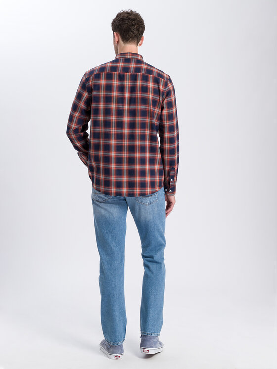Cross Jeans Cross Jeans Koszula 35459-195 Czerwony Regular Fit